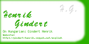 henrik gindert business card